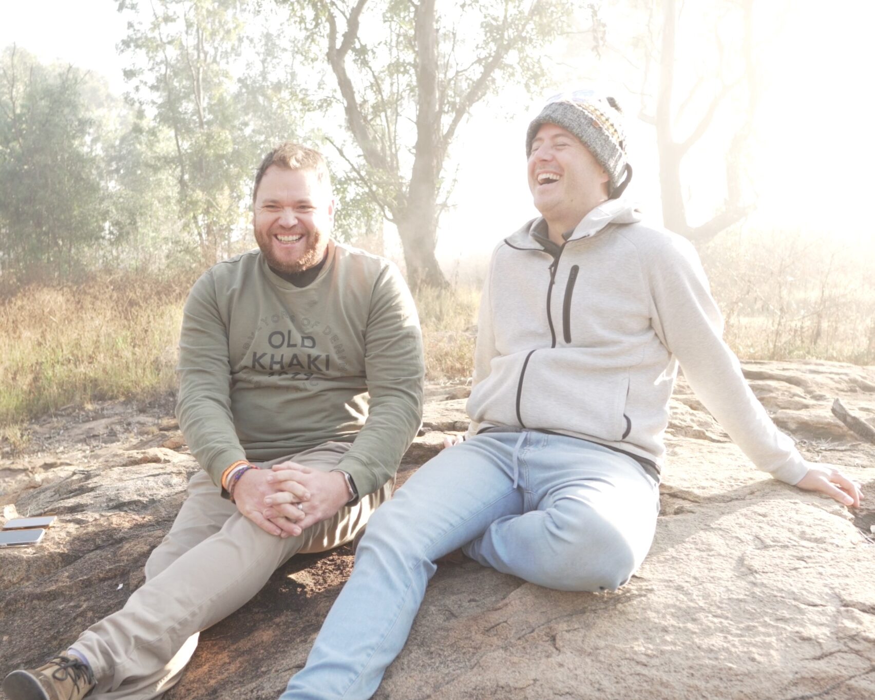 Stuart & James in the Modderfontein Nature Reserve